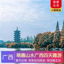萌趣山水廣西四天趣游(“小瑞士”親子下午茶+遇龍河萌寵網紅+地心探洞可以摸的“星星”)